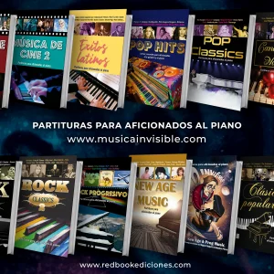 Colección REDBOOK EDICIONES, partituras para aficionados al piano