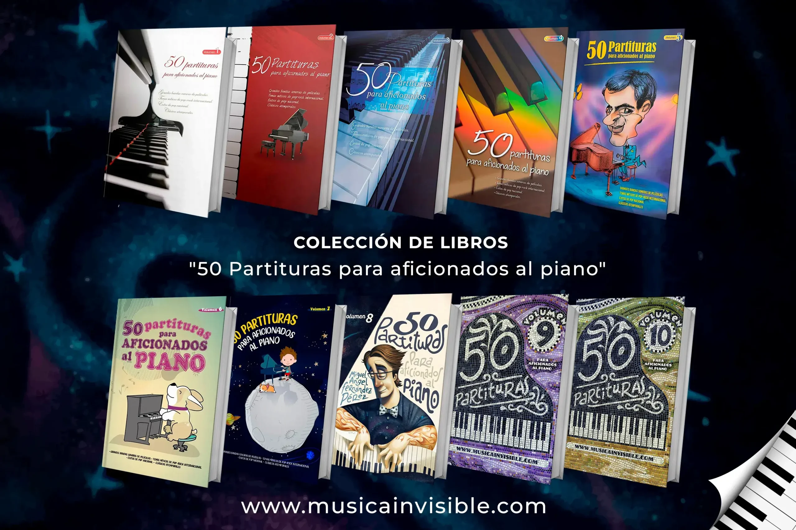 Volumen 10 - Colección 50 partituras para aficionados al piano